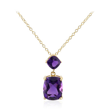 Sambia-Amethyst-Silberhalskette