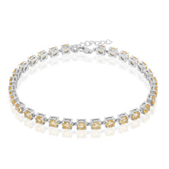 Zilveren armband met citrienstenen