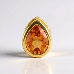 Ciondolo in argento con Quarzo Arancione
