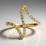 Anello in oro con Diamante Fancy SI2 (CIRARI)
