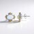 Orecchini in argento con Opale di Welo (Granulieren)
