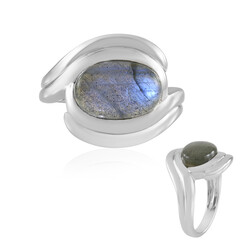Zilveren ring met een Blauwe Minary Labradoriet