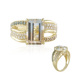 Bague en or et Topaze multicolore d'Ukraine  (de Melo)