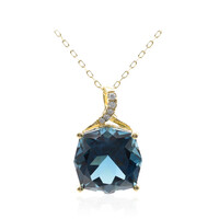 Collier en or et Topaze bleu de Londres (CIRARI)