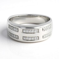 Bague en argent et Saphir blanc