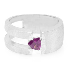 Magenta-Granat-Silberring