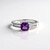 Anello in argento con Ametista Siberiana