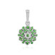 Colgante en plata con Tsavorita