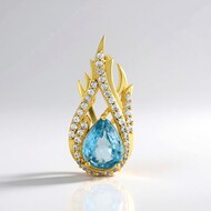 Ratanakiri Zircon Silver Pendant (Adela Silber)