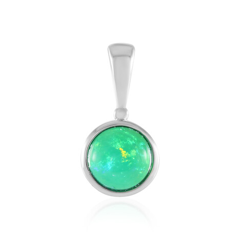 Colgante en plata con Ópalo verde de Etiopia