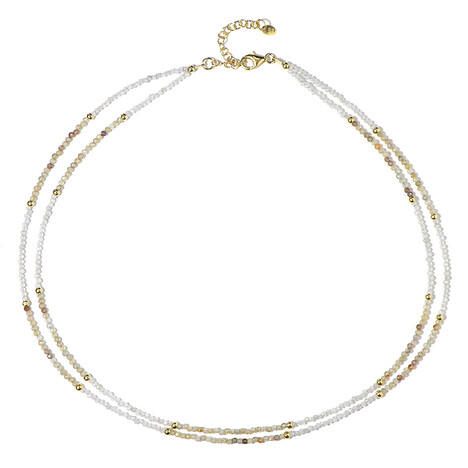 Zirkon-Silberhalskette