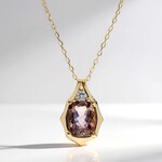 Collana in oro con Pietra del Sole dell'Oregon (CIRARI)