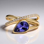 Bague en or et Tanzanite AAA (CIRARI)
