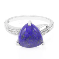 Zilveren ring met een lapis lazuli