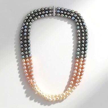 Collar en plata con Perla blanca Freshwater