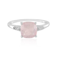 Anillo en plata con Cuarzo rosa