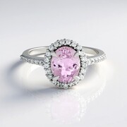 Anello in argento con Kunzite