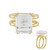 Bague en argent et Topaze blanche