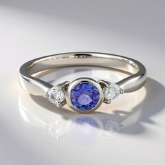 Anello in argento con Tanzanite