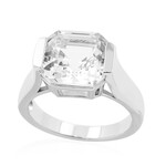 Zilveren ring met een danburiet