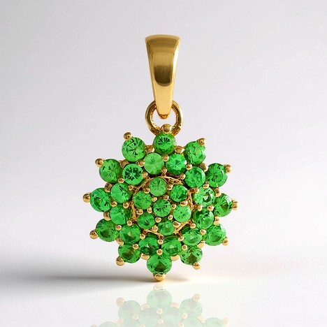 Ciondolo in argento con Lemshuku Tsavorite