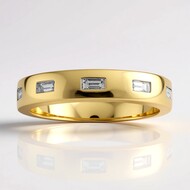 Anello in oro con Diamante IF (D) (Annette)