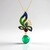 Collana in argento con Onice Verde (Adela Silber)