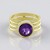 Anello in argento con Ametista Zambiana