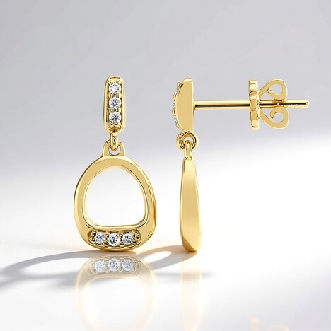 Orecchini in oro con Diamante SI1 (G) (Annette)