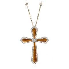 Collier en or et Œil de Tigre (CIRARI)