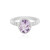 Anillo en plata con Amatista Rosa de Francia