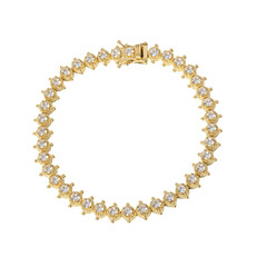 Zilveren armband met zirkonen (Dallas Prince Designs)