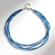 Brasilianischer Aquamarin-Silberhalskette