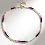 Collana in argento con Perla d'Acqua Dolce Bianca