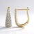 Boucles d'oreilles en or et Zircon (Adela Gold)