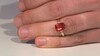 Anillo en oro con Fluorita roja (CIRARI)