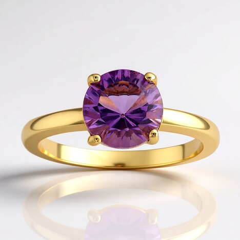 Anello in argento con Ametista