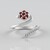 Anello in argento con Rubino Tanzania (MONOSONO COLLECTION)
