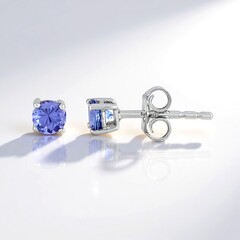 Orecchini in argento con Tanzanite