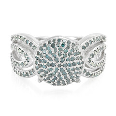 Anillo en plata con Diamante fantasía