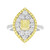Anillo en oro con Diamante amarillo SI2 (CIRARI)