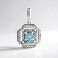 Pendentif en argent et Zircon de Ratanakiri