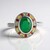 Anello in argento con Smeraldo Socoto