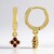Boucles d'oreilles en argent et Rubis de Tanzanie
