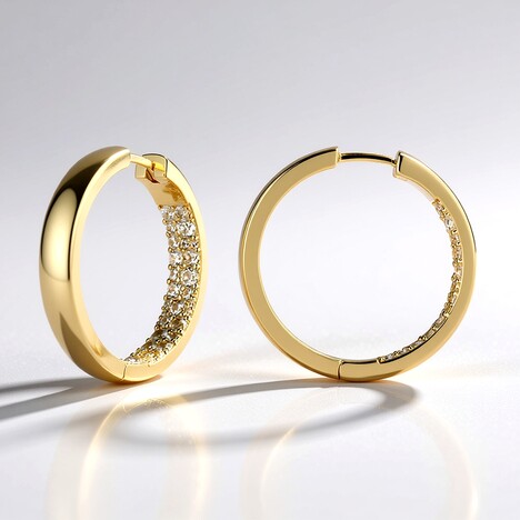Orecchini in argento con Zircone (Adela Silber)