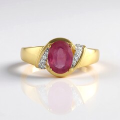 Anello in argento con Zaffiro Rosa del Madagascar