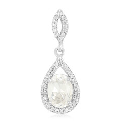 Goshenite Silver Pendant