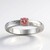 Bague en argent et Tourmaline rose du Brésil  (Pallanova)