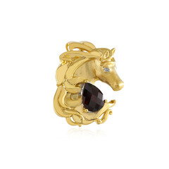Broche en argent et Grenat du Mozambique (Gems en Vogue)