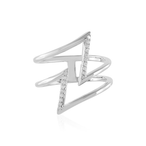 Anillo en plata con Diamante I2 (H) (de Melo Essence)